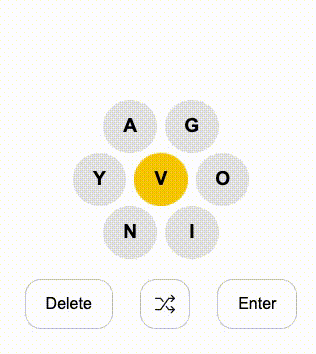 screen recording of glitchy popup in Spelling Bee